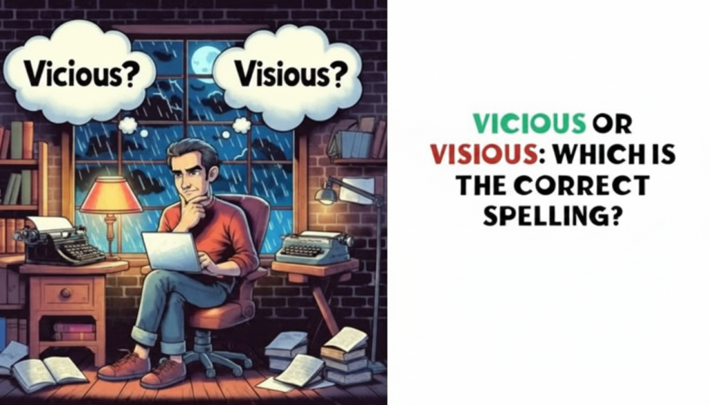 Vicious or Viscious, Understanding the Common Spelling Mistake Vicious or Viscious, Understanding the Common Spelling Mistake